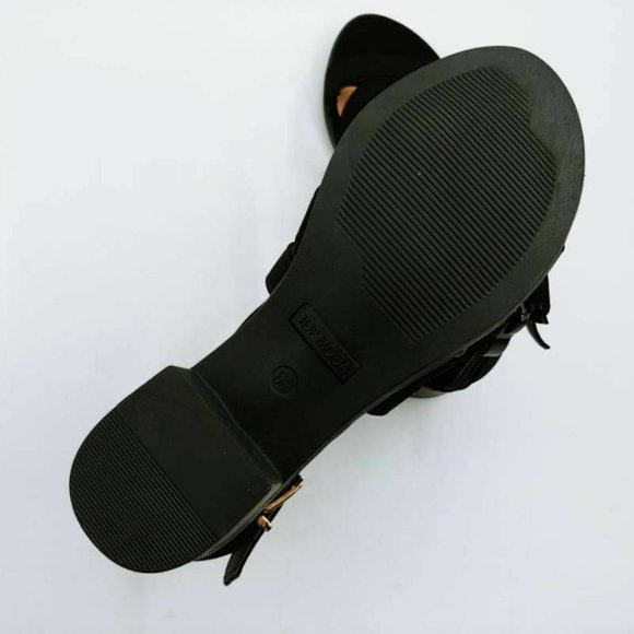 Top Moda Courtney Strappy Sandals Black 6.5 New - Picture 4 of 10